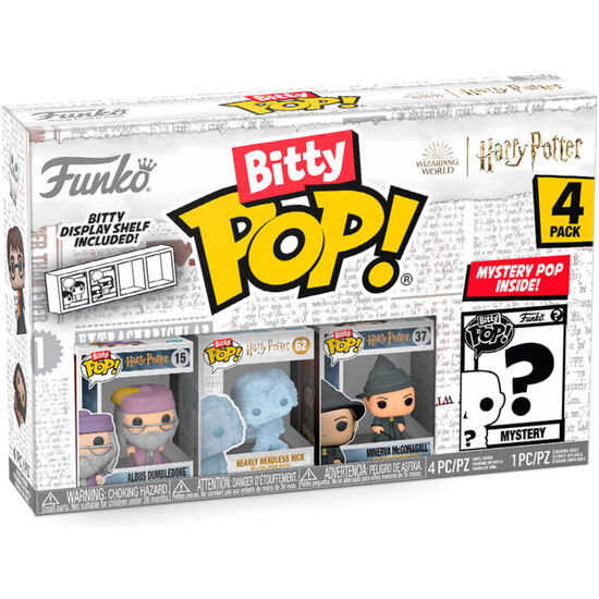 BLISTER 4 FIGURAS BITTY POP HARRY POTTER DUMBLEDORE image 0