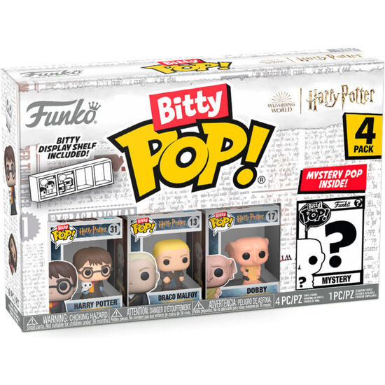 BLISTER 4 FIGURAS BITTY POP HARRY POTTER - HARRY POTTER image 0