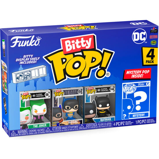 BLISTER 4 FIGURAS BITTY POP DC COMICS THE JOKER image 0