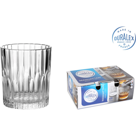 SET 6 VASOS TRANSPARENTE 22CL MANHATTAN image 0