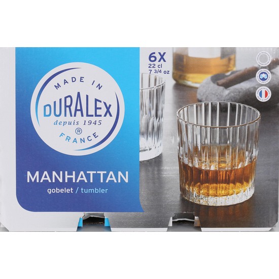 SET 6 VASOS TRANSPARENTE 22CL MANHATTAN image 3