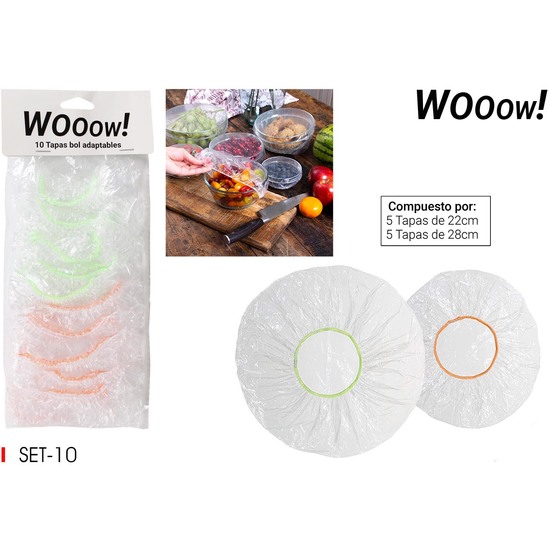 SET 10 TAPAS PARA BOL ADAPTABLES WOOOW image 0