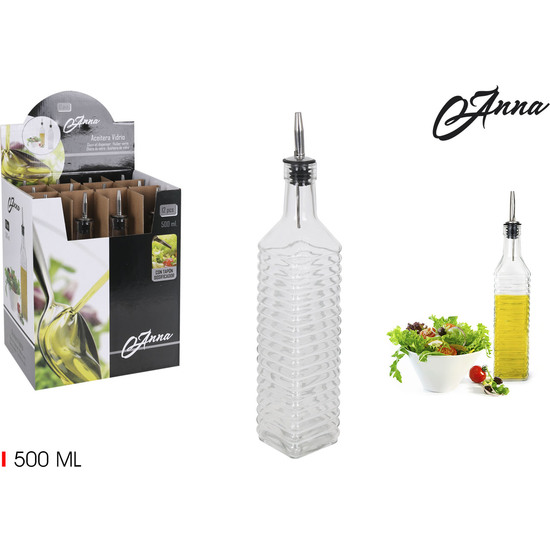 ACEITERA VIDRIO 500ML T/METAL ANNA image 0