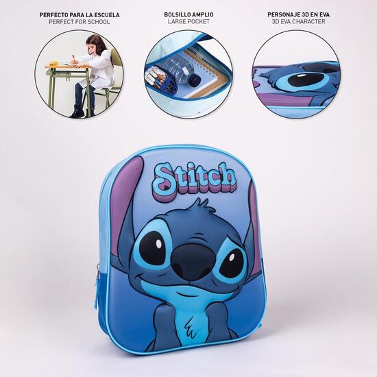 MOCHILA 3D STITCH DISNEY 31CM image 2