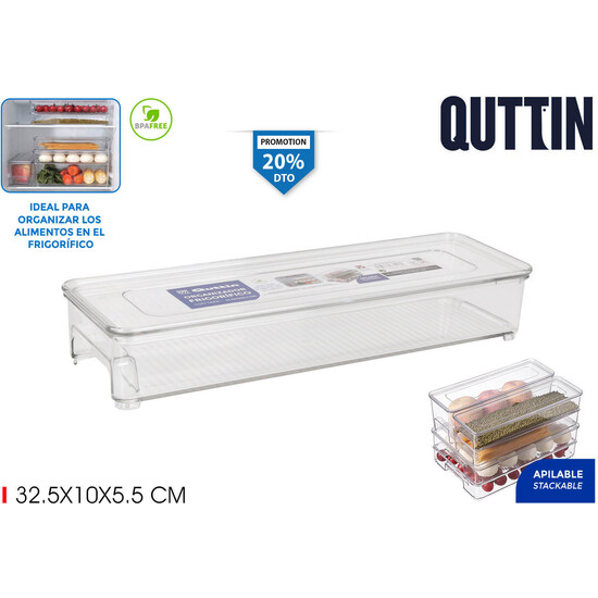 ORGANIZADOR C/TAPA PET 32.5X10X5.5C QUTTIN image 0