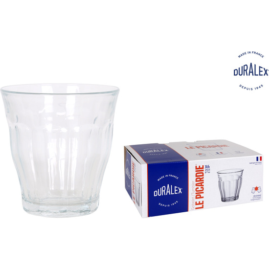 SET 6 VASOS TRANSPARENTE 25CL PICARDIE image 0