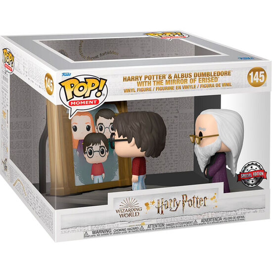 FIGURA POP MOMENT HARRY POTTER - HARRY POTTER & ALBUS DUMBLEDORE THE MIRROR OF ERISED EXCLUSIVE image 1