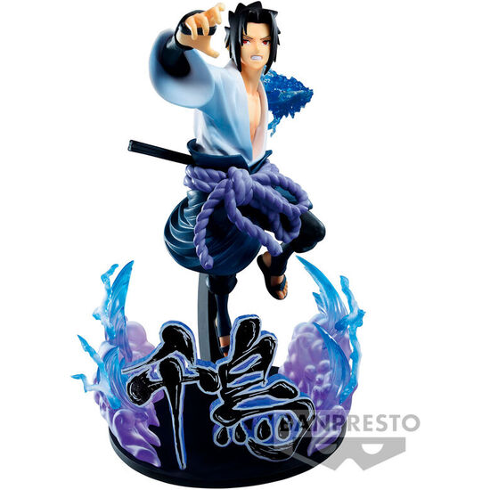 FIGURA SASUKE UCHIHA SPECIAL VIBRATION STARS NARUTO SHIPPUDEN 20CM image 0