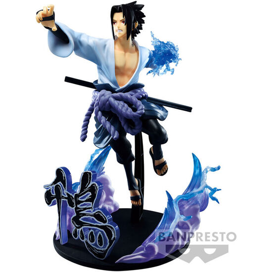 FIGURA SASUKE UCHIHA SPECIAL VIBRATION STARS NARUTO SHIPPUDEN 20CM image 1