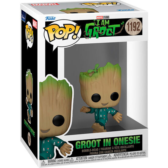 FIGURA POP MARVEL I AM GROOT - GROOT IN ONESIE image 0