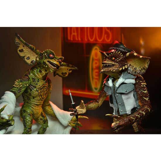 PACK DE 2 FIGURAS TATTOO GREMLINS - GREMLINS 2 18CM image 1