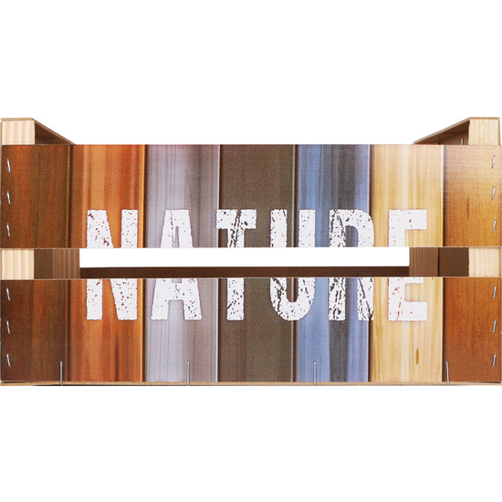 CAJA WOOD BRILLO 44X28.5X23 NATURE CONFORTIME image 1