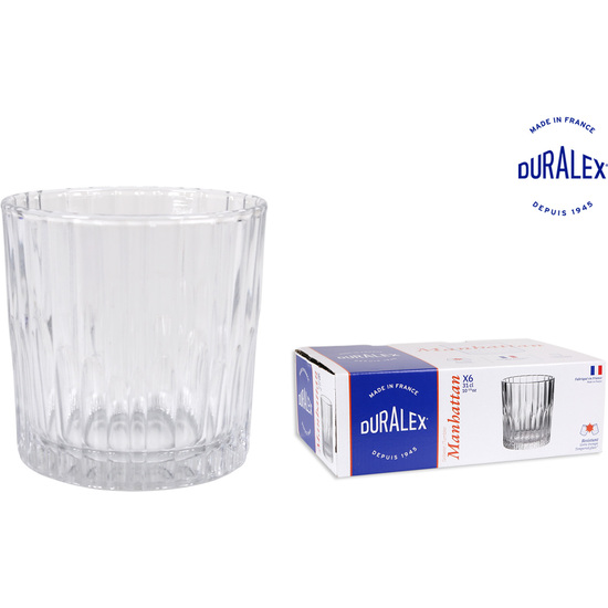 SET 6 VASOS TRANSPARENTE 31CL MANHATTAN image 0