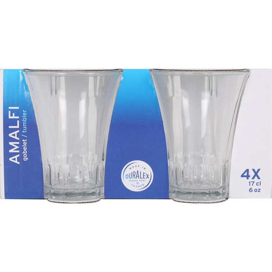 SET 4 VASOS TRANSPARENTE 17CL AMALFI image 1