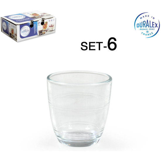 SET 6 VASOS TRANSPARENTE 90CC GIGOGNE image 0