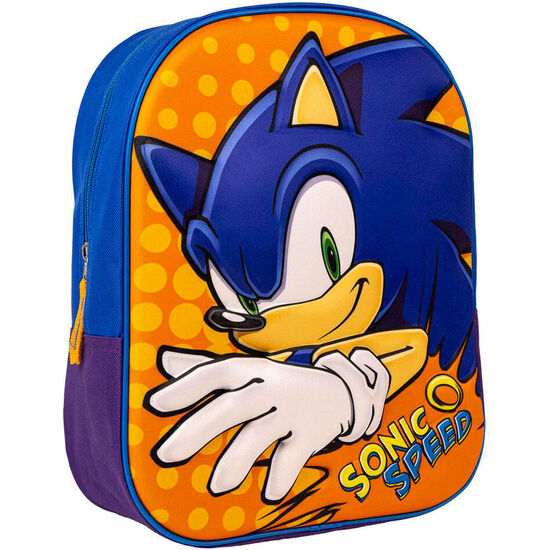 MOCHILA 3D SONIC THE HEDGEHOG 31CM image 1