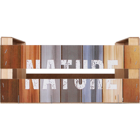 CAJA WOOD BRILLO 36X26.5X17 NATURE CONFORTIME image 1