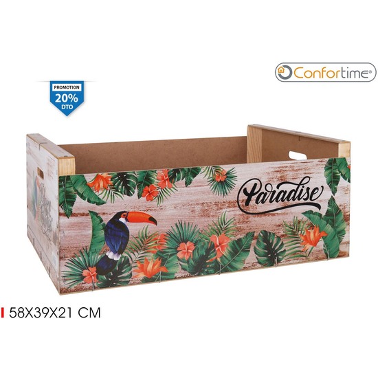 CAJA WOOD BRILLO58X39X21 PARADISE CONFORTIME image 0