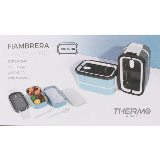 SET2 FIAMBRERA PLASTACERO 1400ML THERMOS image 3