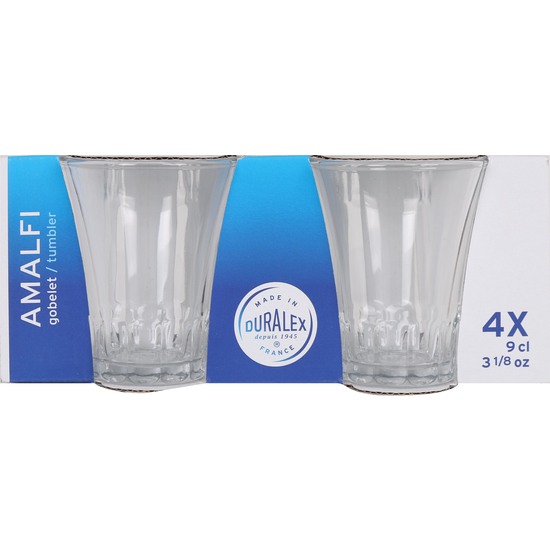 SET 4 VASOS TRANSPARENTE 9CL AMALFI image 1