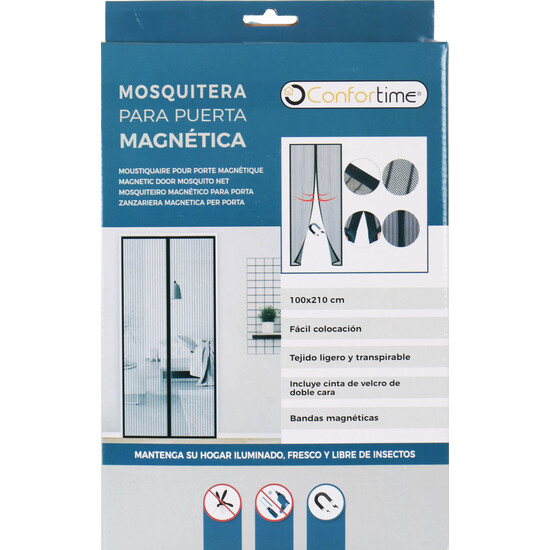 MOSQUITERA PUERTA MAGNETICA 100X210 CONFORTIME image 1