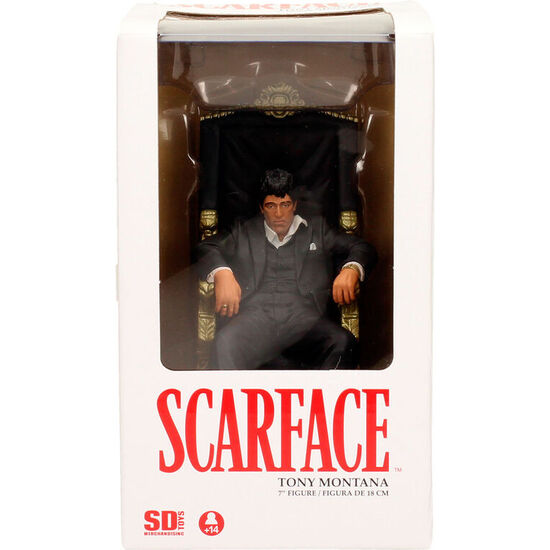 FIGURA TONY MONTANA SCARFACE 18CM image 0