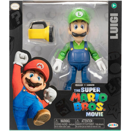 FIGURA LUIGI LA PELICULA SUPER MARIO BROS 13CM image 0