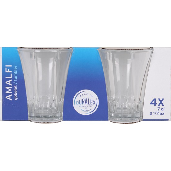 SET 4 VASOS TRANSPARENTE 7CL AMALFI image 1