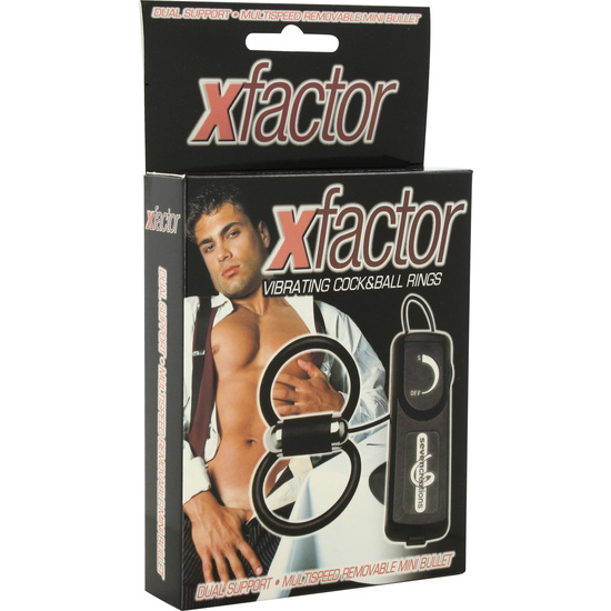 X-FACTOR VIBRATING COCK&BALL RINGS image 1