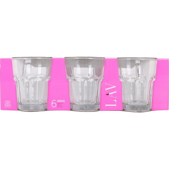 SET 6 VASOS AGUA 305CC ARAS image 1