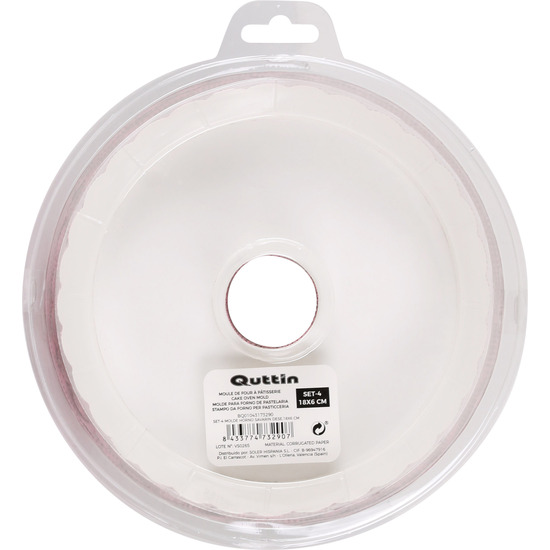 SET 4 MOLDES HORNO SAVARIN DESE.18X6 QUTTIN image 1