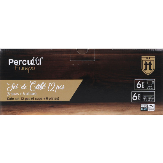 SET CAFE 12 PCS OPAL PERCUTTI image 1