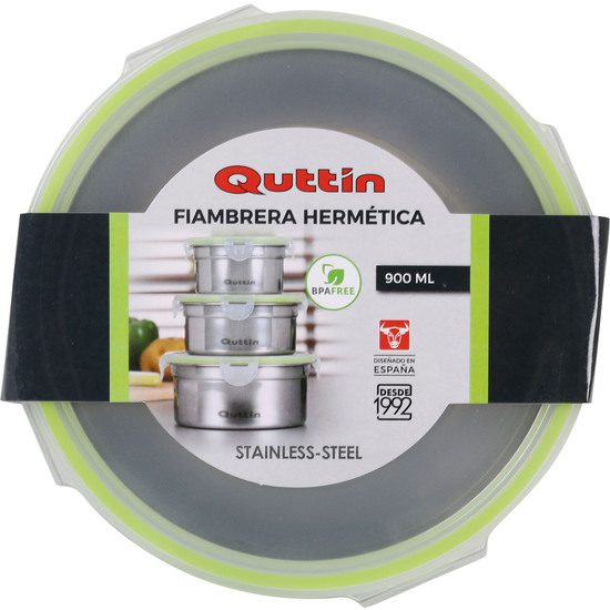 FIAMBRERA SS HERMETICA RED.900ML QUTTIN image 3