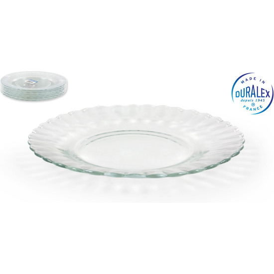 PLATO POSTRE TRANSPARENTE 20.5CM PARIS EXT BULK image 0