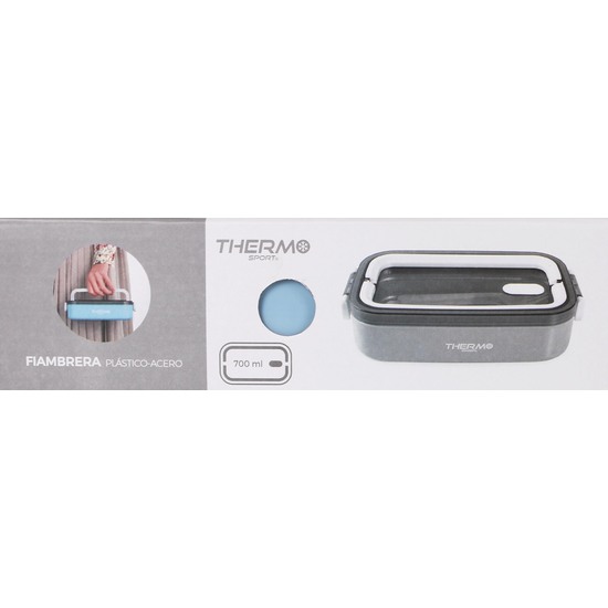 FIAMBRERA PLASTICOACERO RECT.700ML THERMO image 1