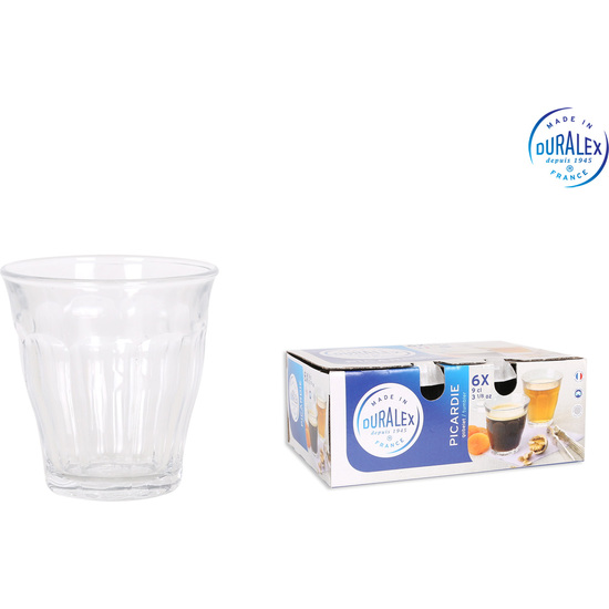 SET 6 VASOS TRANSPARENTE 90CC PICARDIE image 0