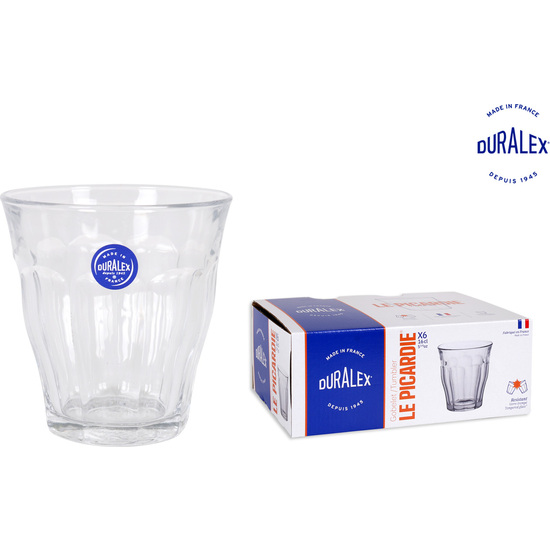 SET 6 VASOS TRANSPARENTE 16CL PICARDIE image 0