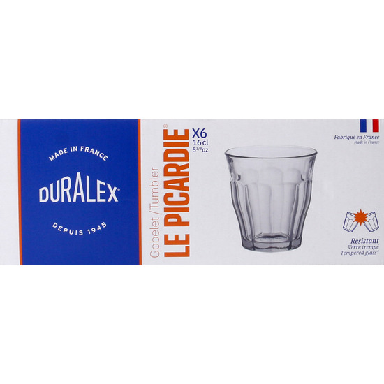 SET 6 VASOS TRANSPARENTE 16CL PICARDIE image 1