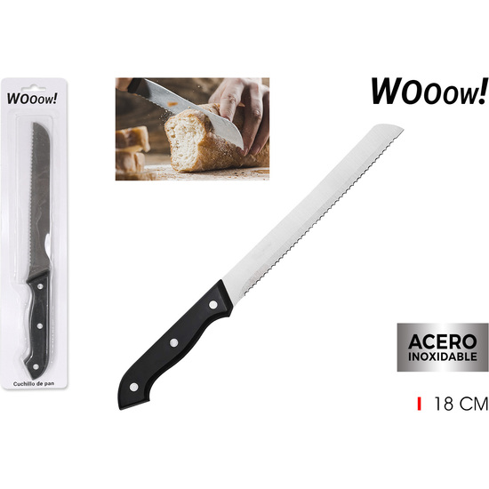 CUCHILLO PAN 18CM WOOOW image 0