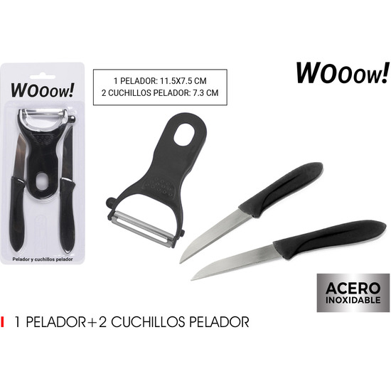 SET2 CUCHILLOS + PELADOR WOOOW image 0