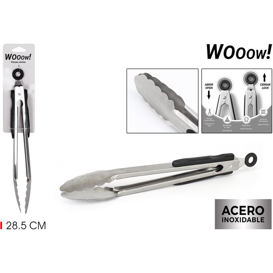 PINZAS COCINA ACERO 28.5CM WOOOW image 0