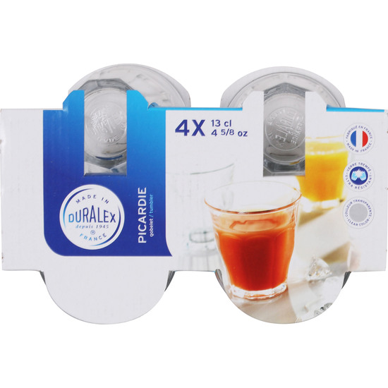 SET 4 VASOS TRANSPARENTE 130CC PICARDIE image 3