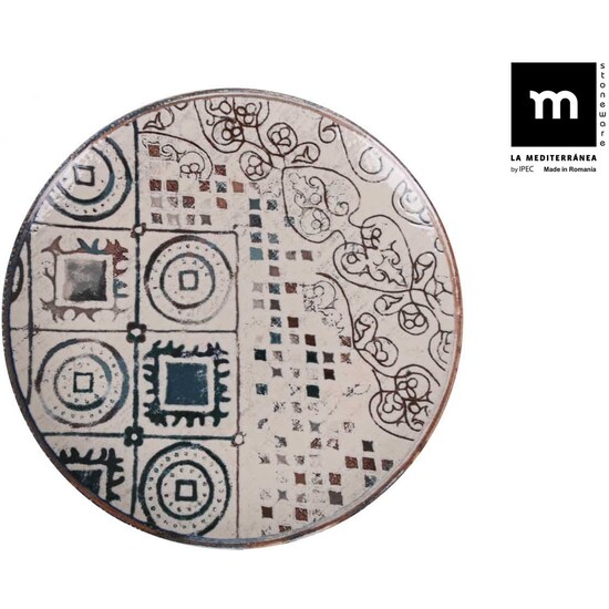 PLATO LLANO 26CM GRECIA MONACO BRILLO image 0