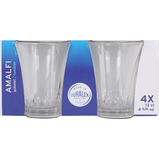 SET 4 VASOS TRANSPARENTE 13CL AMALFI image 1