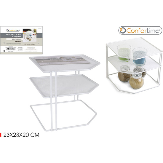 ESTANTE ORGANIZADOR METAL 23X23X20 CONFORTIME image 0