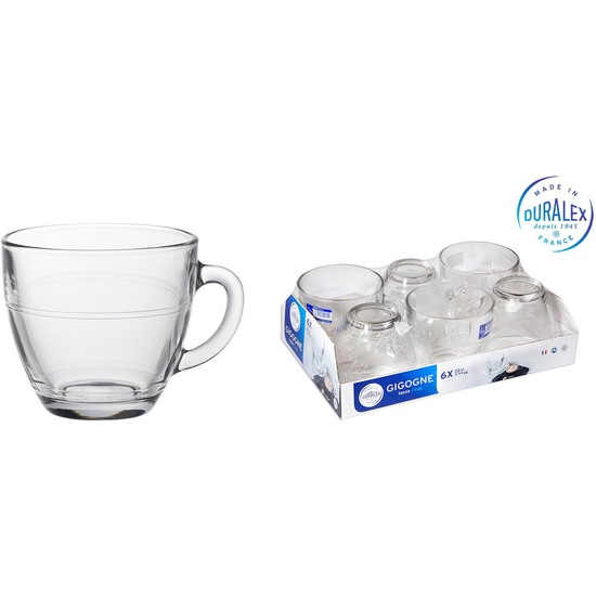 CLEAR CUP W/HANDLE 220CC  image 0