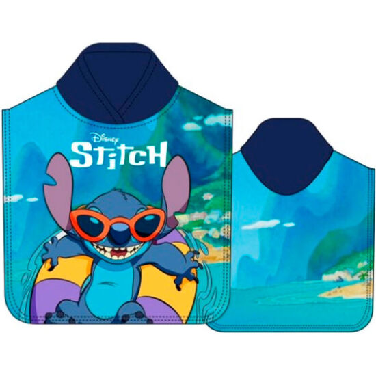 PONCHO TOALLA STITCH DISNEY MICROFIBRA image 0