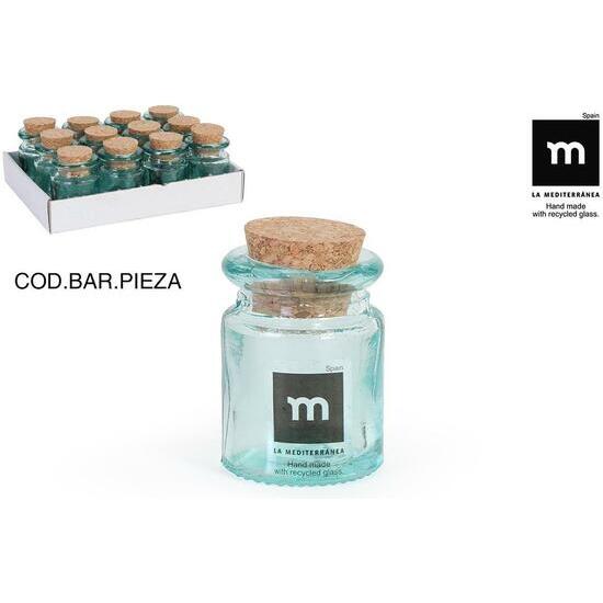 MINI GLASS JAR 5.5X4CM W/CORK  image 0