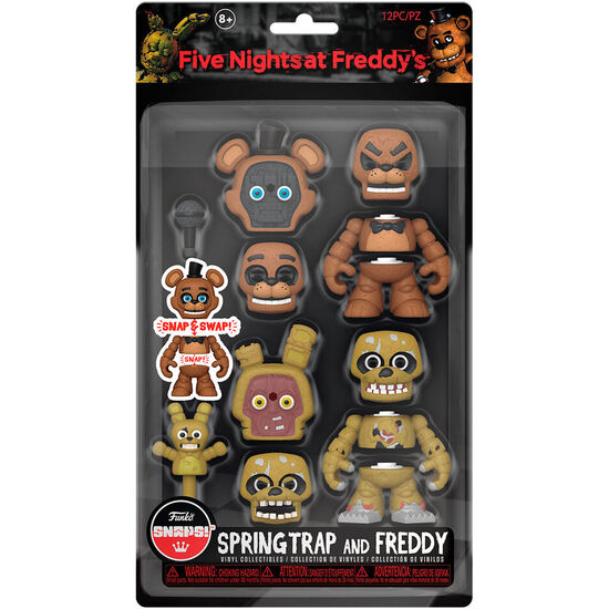 BISTER 2 FIGURAS SNAPS! FIVE NIGHTS AT FREDDYS SPRINGTRAP AND FREDDY image 0