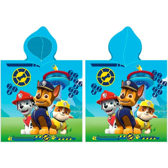 PONCHO TOALLA PATRULLA CANINA PAW PATROL ALGODON image 0